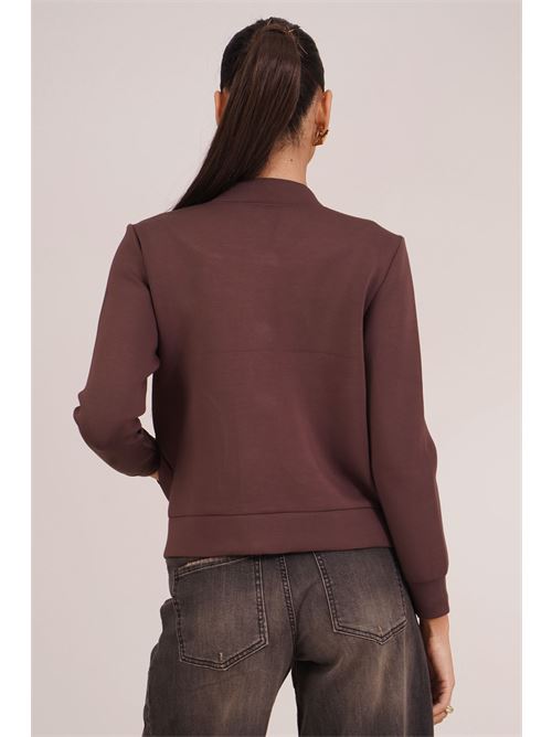 Felapa bomber con bottoni gioiello Luckylu Milano | CP57SPBROWN